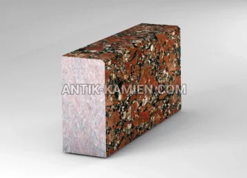 Krawężnik granitowy Rosso Santiago zdjęcie 1