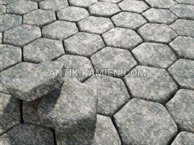 Kostka granitowa zaokrąglona Leopard Grey zdjęcie 2