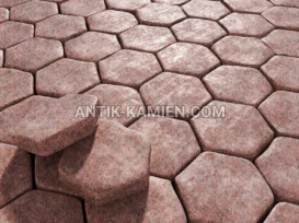 Kostka granitowa zaokrąglona Maple Red zdjęcie 2