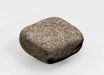 Kostka granitowa zaokrąglona Rosa Raveno zdjęcie 1