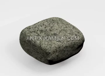 Kostka granitowa zaokrąglona Verde Oliva zdjęcie 1